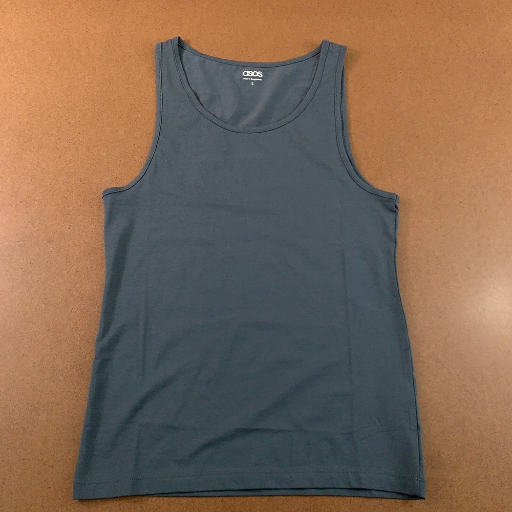ASOS Mens Size Small Gray Scoop Neck Tank Top New